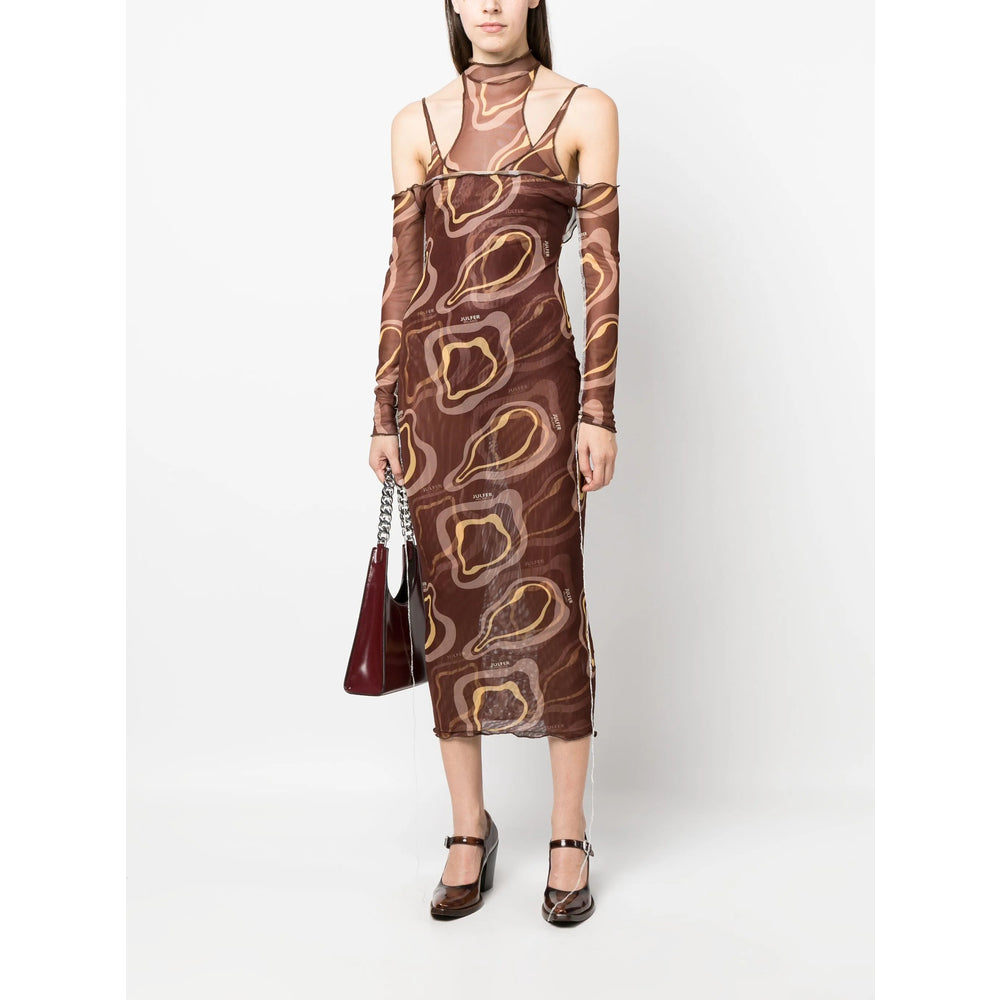 Julfer Abiti - Marrone, Giallo | Wanan Luxury