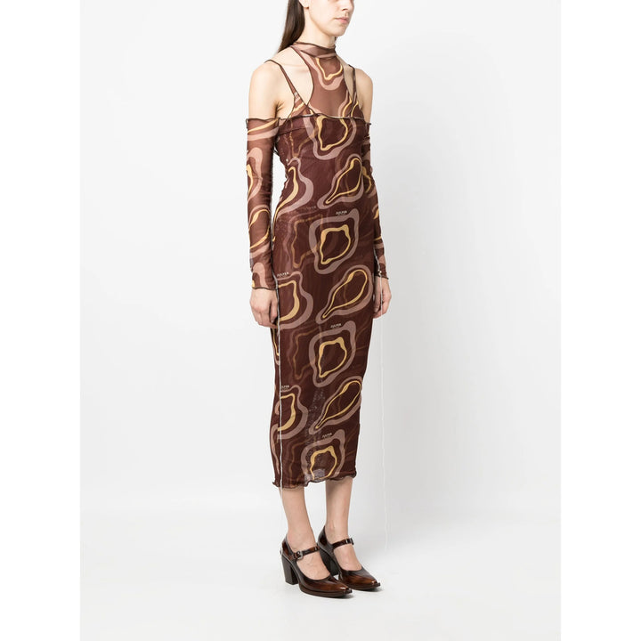 Julfer Abiti - Marrone, Giallo | Wanan Luxury