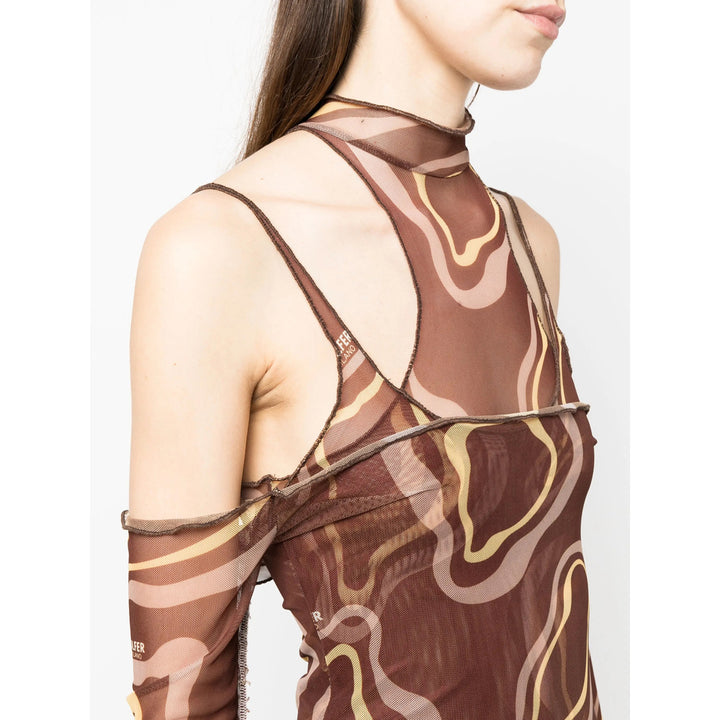 Julfer Abiti - Marrone, Giallo | Wanan Luxury