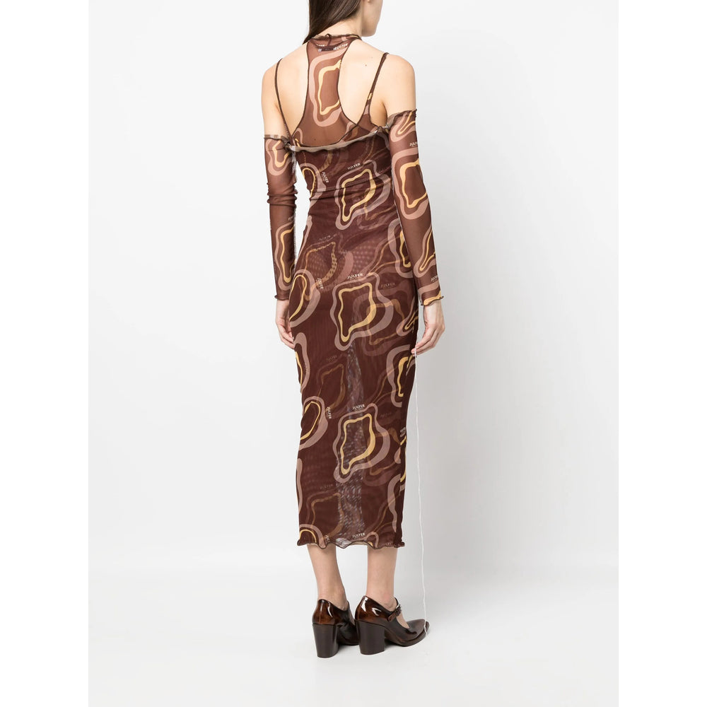 Julfer Abiti - Marrone, Giallo | Wanan Luxury