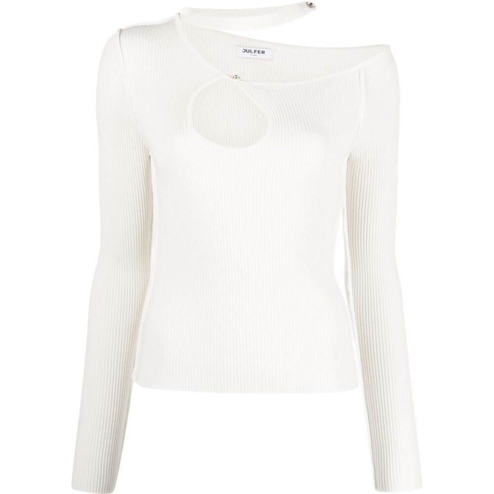 Julfer White Tops - White | Wanan Luxury