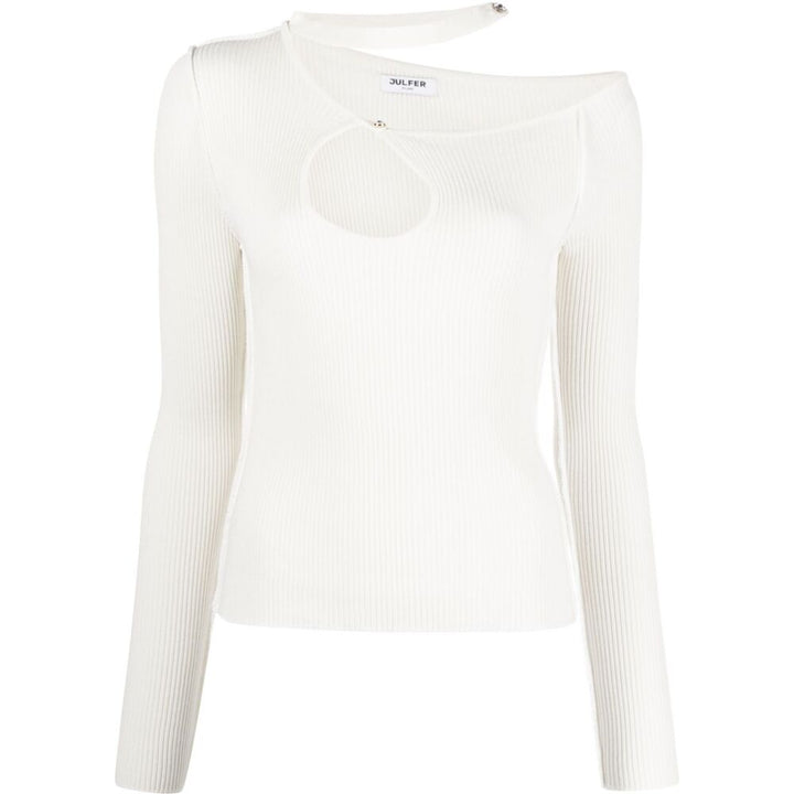 Julfer White Tops - White | Wanan Luxury