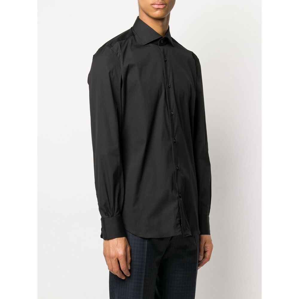 Mazzarelli Nylon Shirts - Black | Wanan Luxury