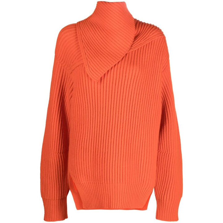 Jil Sander Wool Sweatshirts - Orange | Wanan Luxury