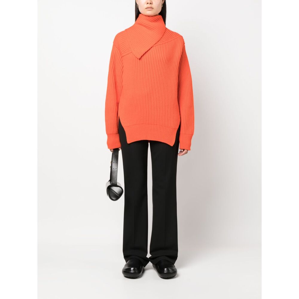 Jil Sander Wool Sweatshirts - Orange | Wanan Luxury