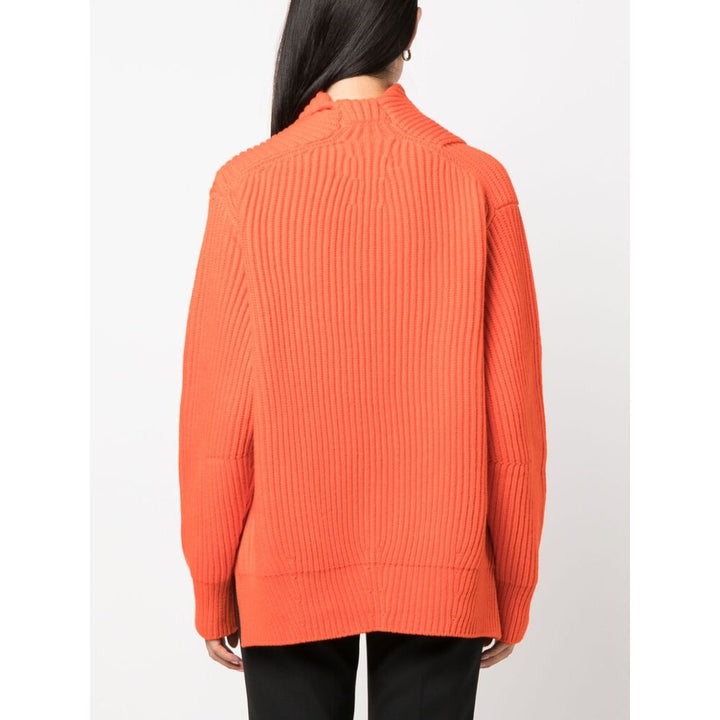 Jil Sander Wool Sweatshirts - Orange | Wanan Luxury