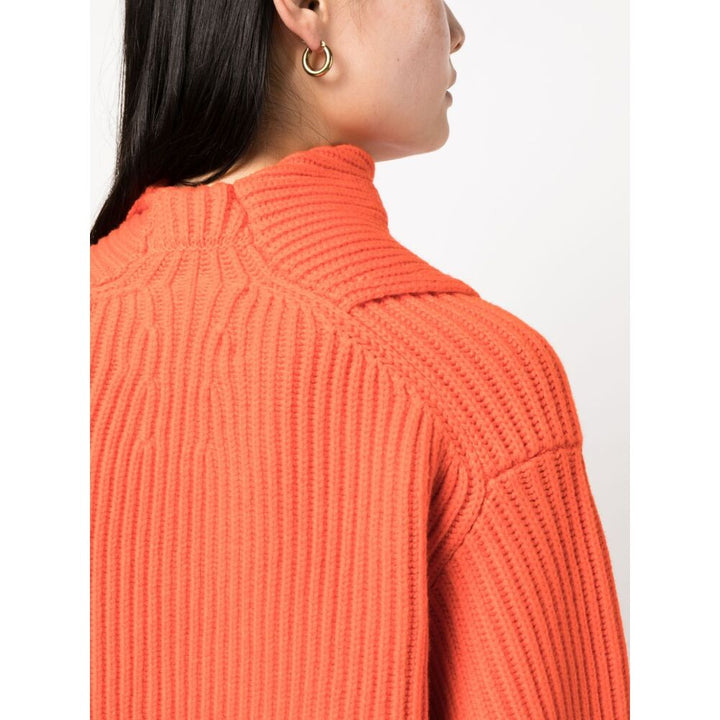 Jil Sander Wool Sweatshirts - Orange | Wanan Luxury