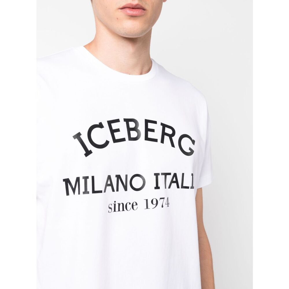 Iceberg Cotton T Shirts - White | Wanan Luxury