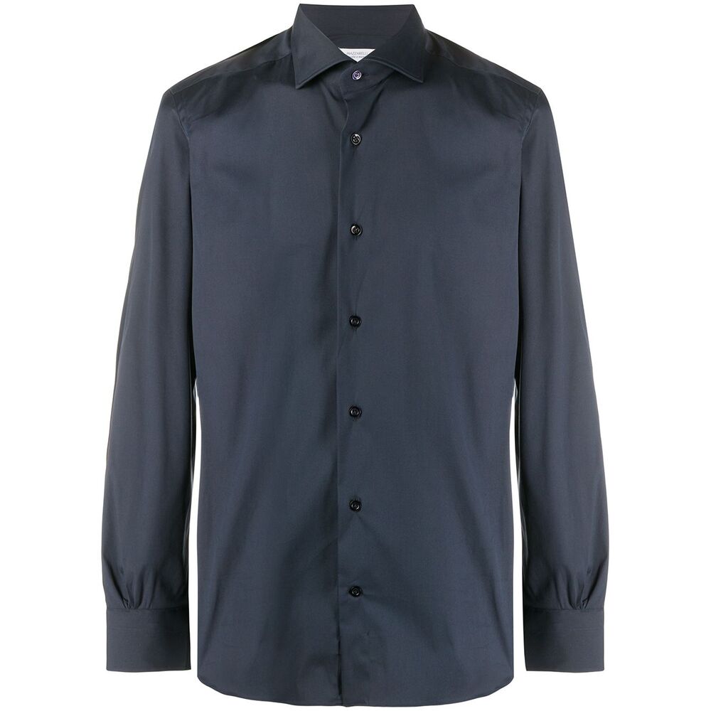 Mazzarelli Nylon Shirts - Blue | Wanan Luxury