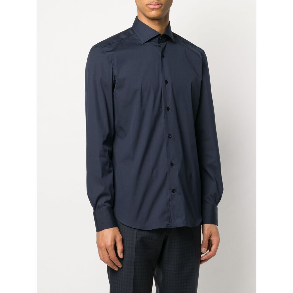 Mazzarelli Nylon Shirts - Blue | Wanan Luxury