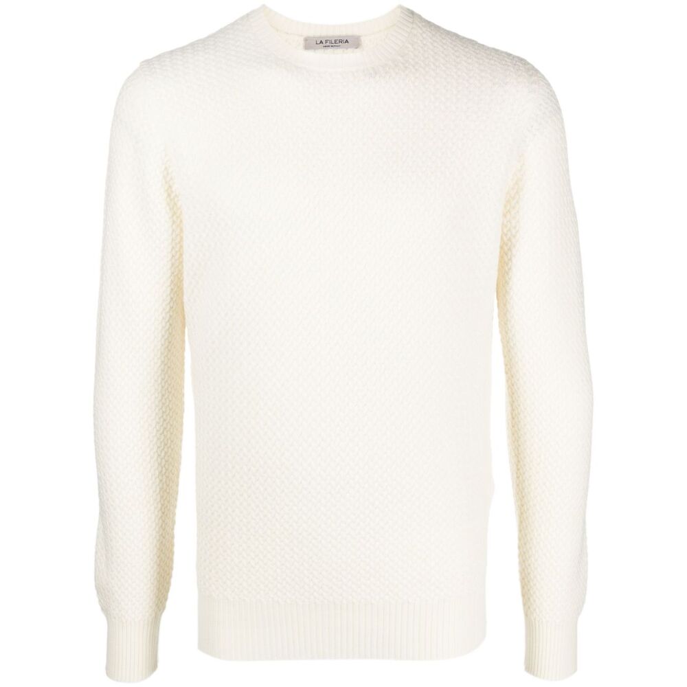 Fileria Wool Sweaters - White | Wanan Luxury