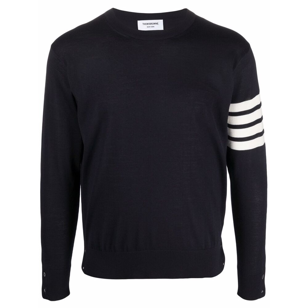 Thom Browne Wool Sweaters - Blue | Wanan Luxury