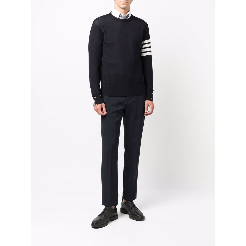 Thom Browne Wool Sweaters - Blue | Wanan Luxury