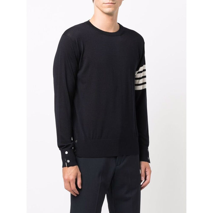 Thom Browne Wool Sweaters - Blue | Wanan Luxury