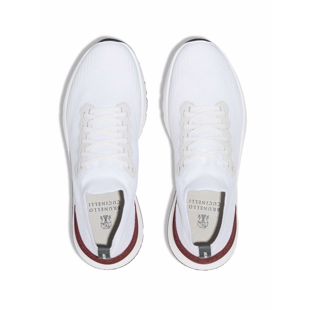 Brunello Cucinelli Silk Sneakers - White | Wanan Luxury