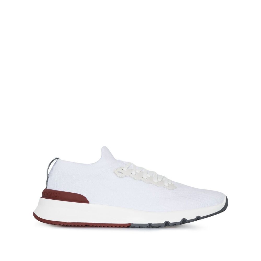 Brunello Cucinelli Silk Sneakers - White | Wanan Luxury