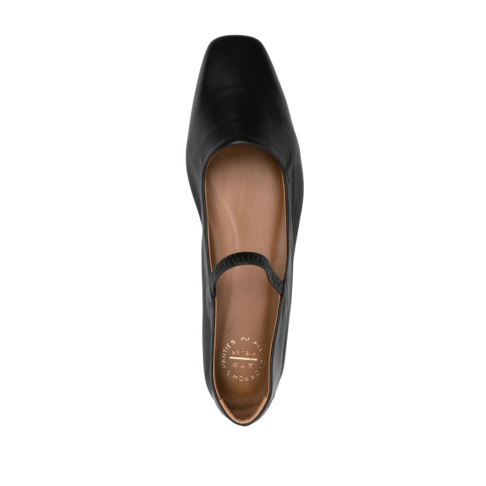 Atp Black Ballet Flats - Black | Wanan Luxury