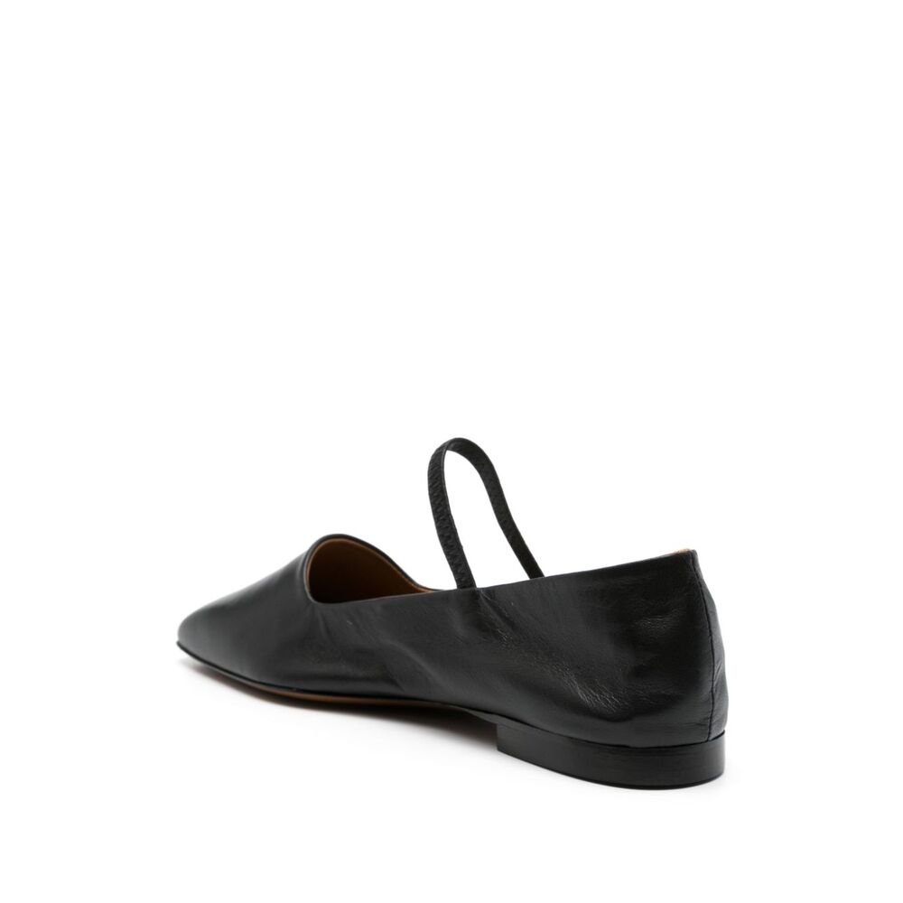 Atp Black Ballet Flats - Black | Wanan Luxury