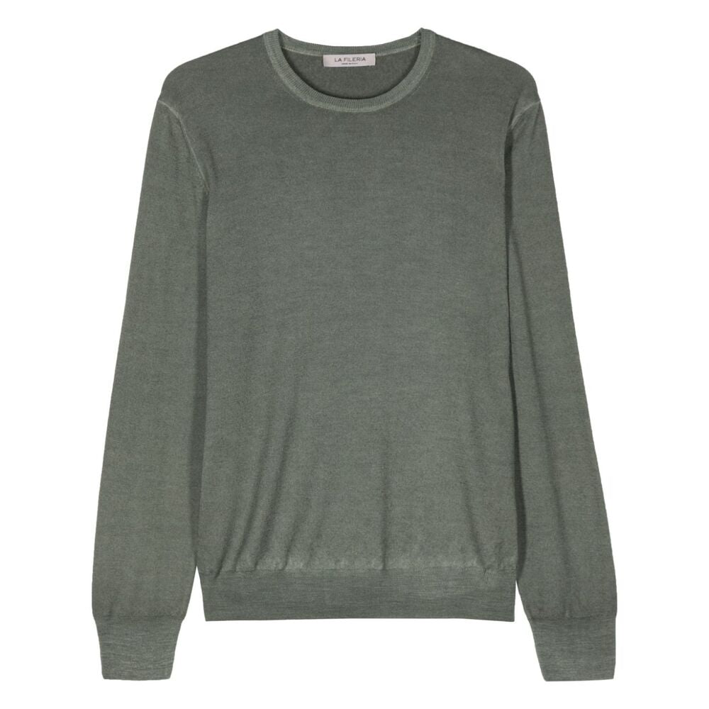 Fileria Wool Sweaters - Green | Wanan Luxury