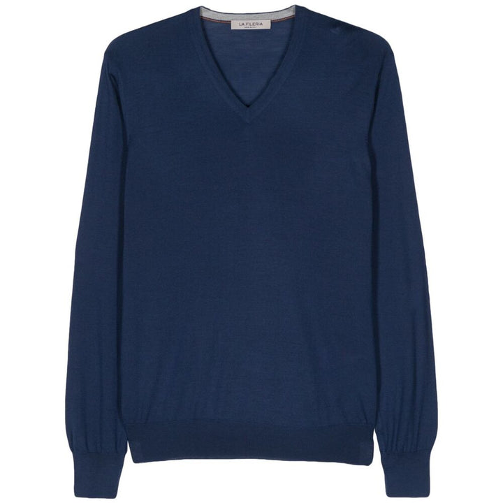 Fileria Wool Sweaters - Blue | Wanan Luxury