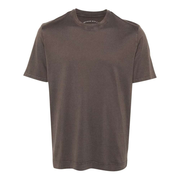 Fedeli Cotton T Shirts - Brown | Wanan Luxury