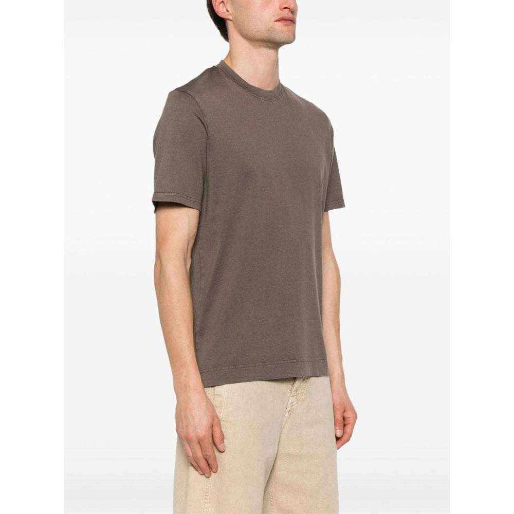 Fedeli Cotton T Shirts - Brown | Wanan Luxury