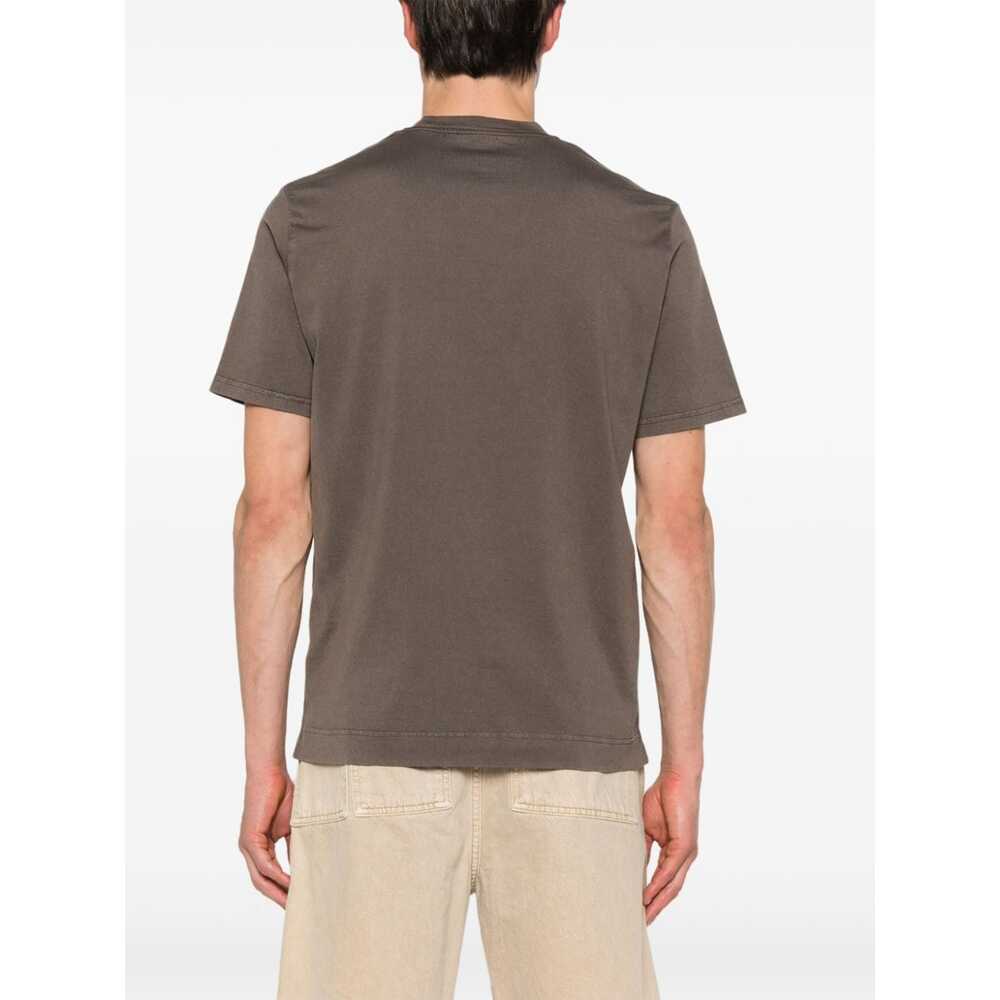 Fedeli Cotton T Shirts - Brown | Wanan Luxury