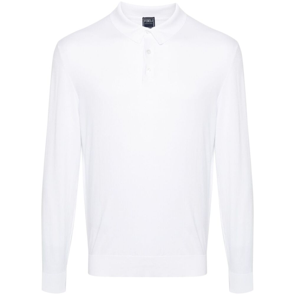 Fedeli Cotton Sweaters - White | Wanan Luxury