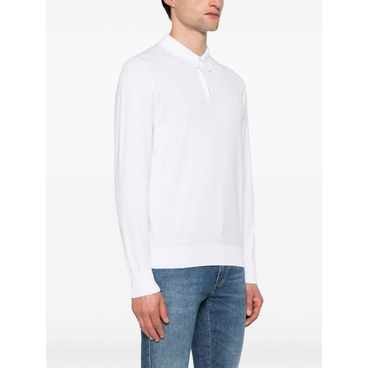 Fedeli Cotton Sweaters - White | Wanan Luxury