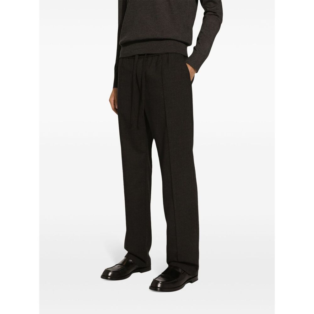 Dolce & Gabbana Wool Pants - Gray | Wanan Luxury