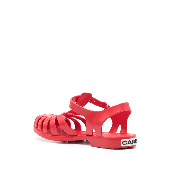 Carel Paris Rubber Sandals - Red | Wanan Luxury