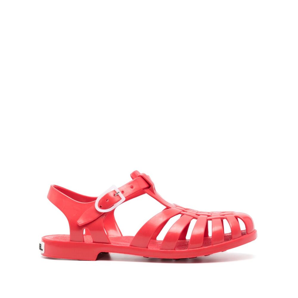 Carel Paris Rubber Sandals - Red | Wanan Luxury