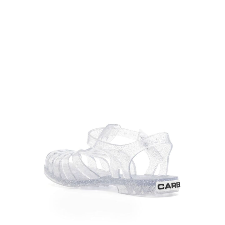 Carel Paris Rubber Sandals - Silver | Wanan Luxury