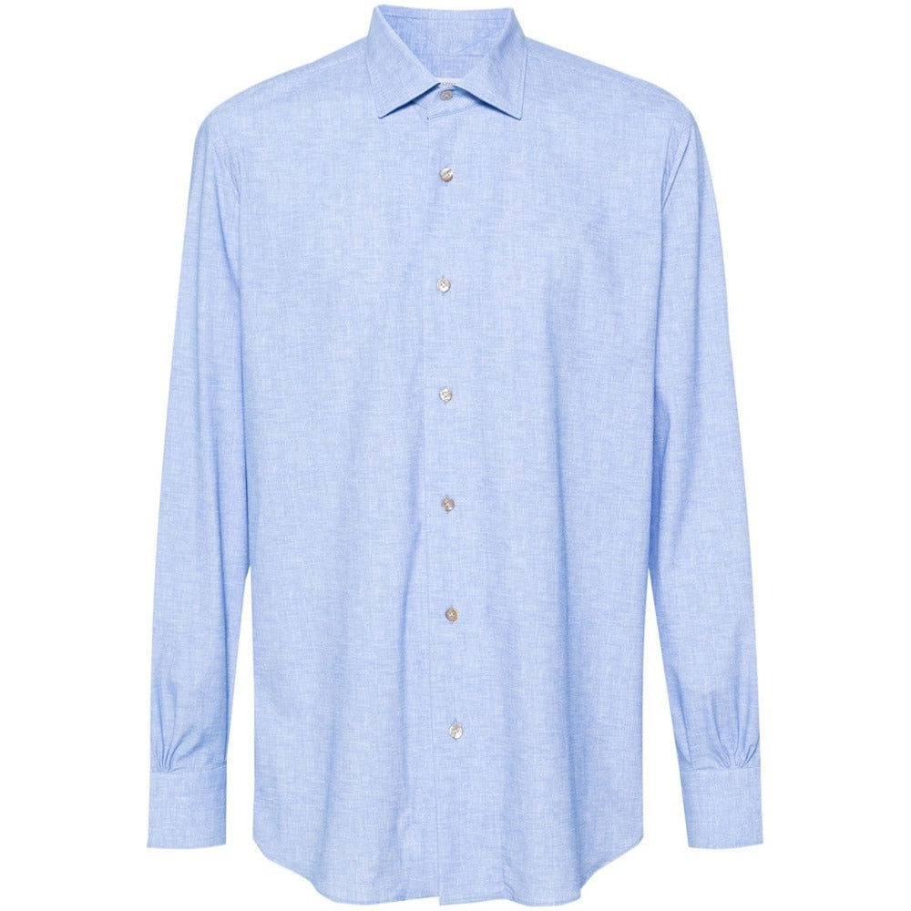 Mazzarelli Nylon Shirts - Blue | Wanan Luxury