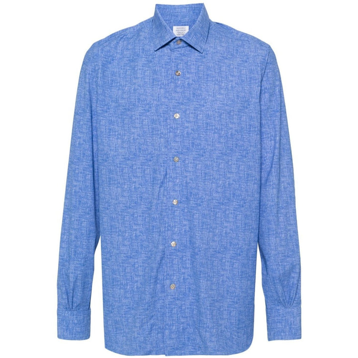 Mazzarelli Nylon Shirts - Blue | Wanan Luxury