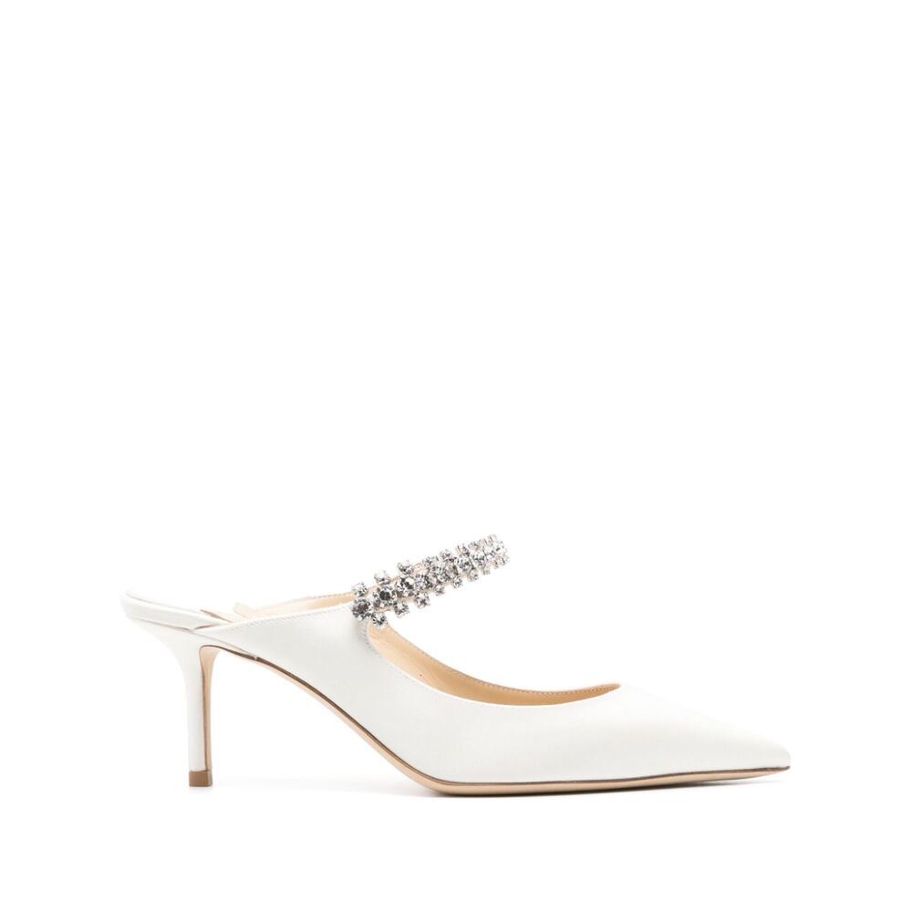 Jimmy Choo White Mules - White | Wanan Luxury