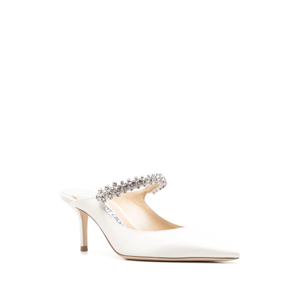 Jimmy Choo White Mules - White | Wanan Luxury