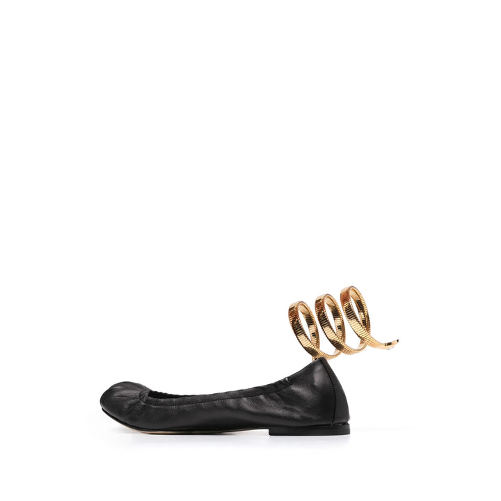 René Caovilla Ballerine - Nero, Oro | Wanan Luxury