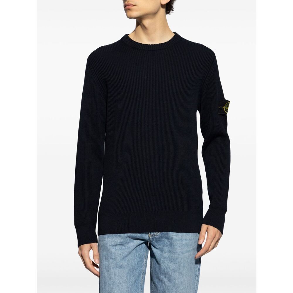 Stone Island Wool Sweaters - Blue | Wanan Luxury