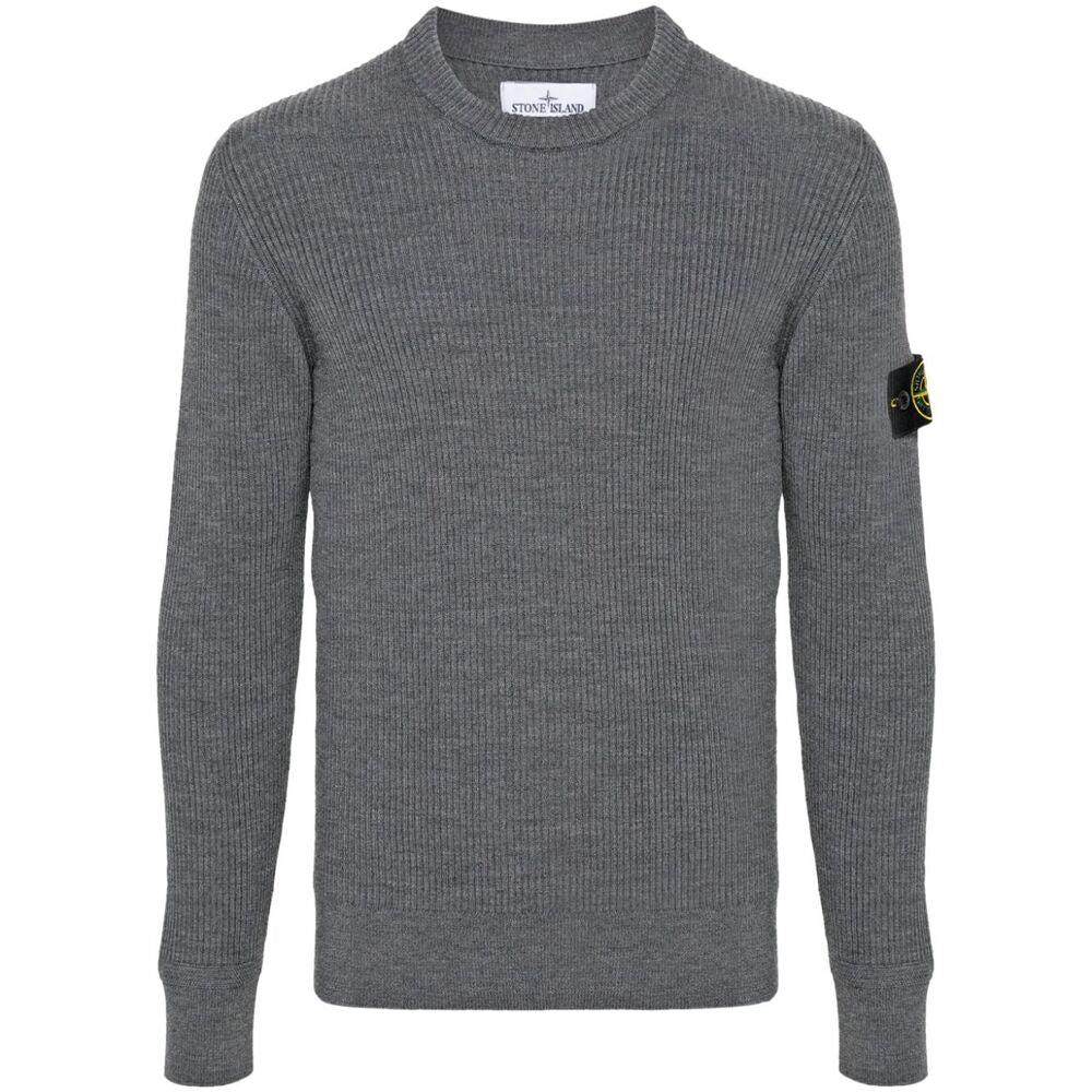 Stone Island Wool Sweaters - Gray | Wanan Luxury