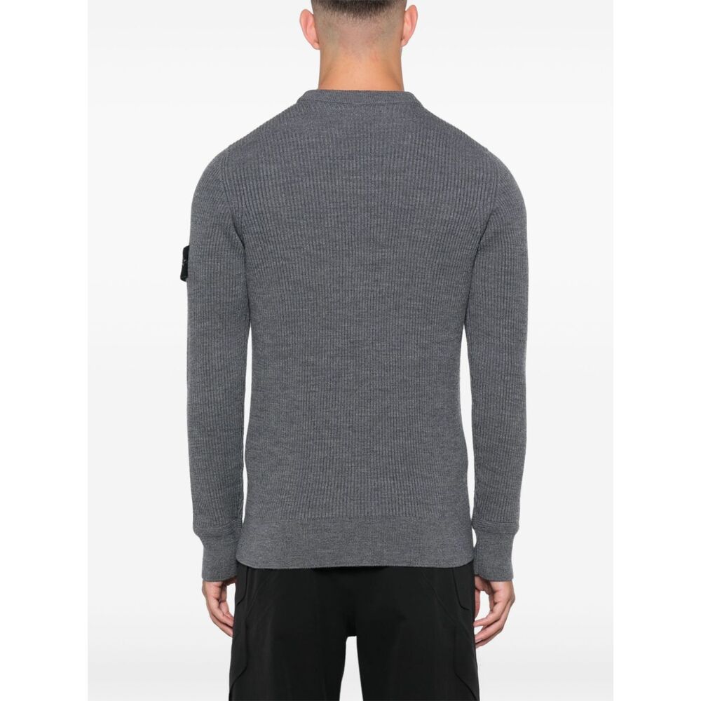 Stone Island Wool Sweaters - Gray | Wanan Luxury