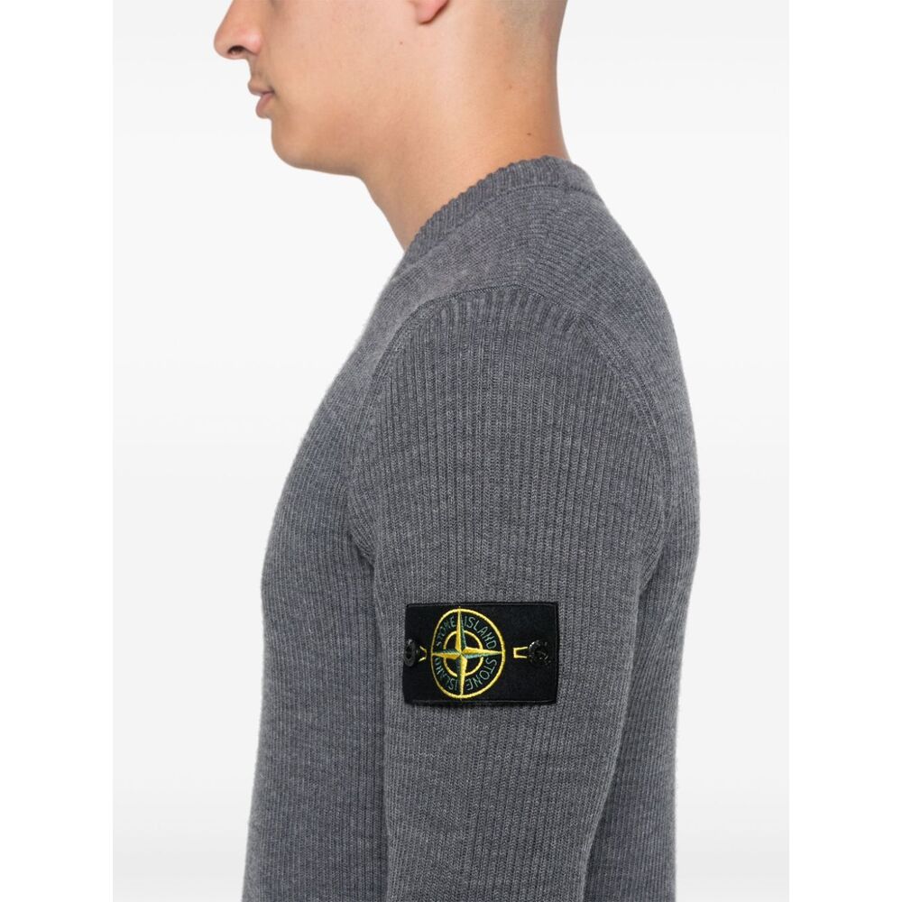 Stone Island Wool Sweaters - Gray | Wanan Luxury