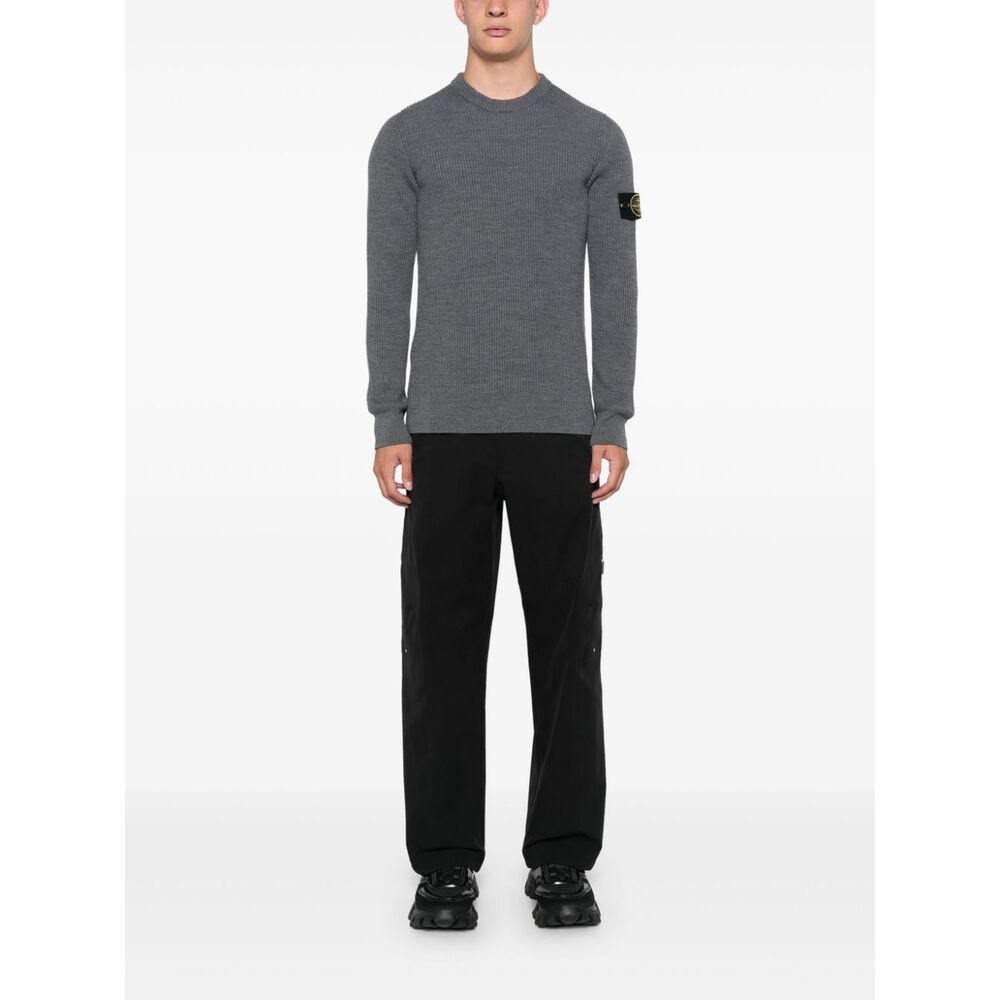 Stone Island Wool Sweaters - Gray | Wanan Luxury