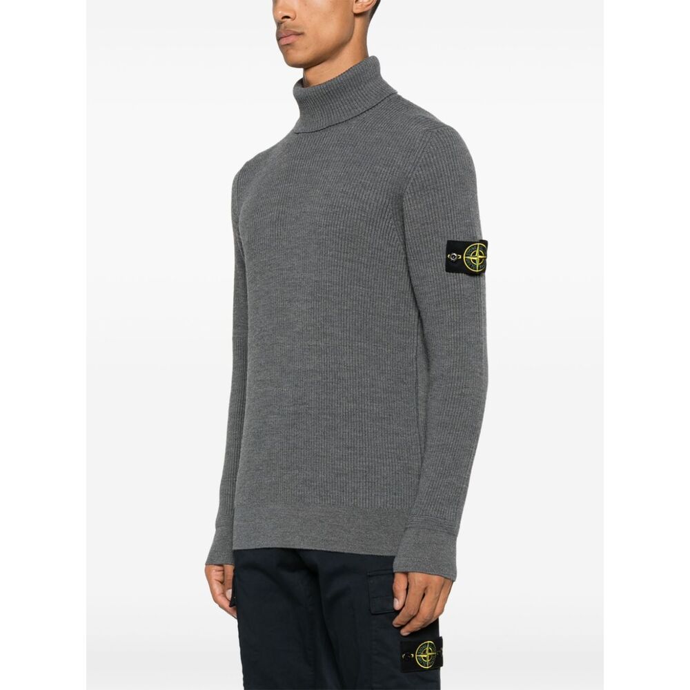 Stone Island Wool Sweaters - Gray | Wanan Luxury