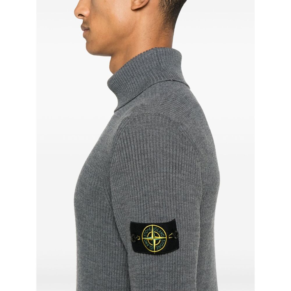 Stone Island Wool Sweaters - Gray | Wanan Luxury