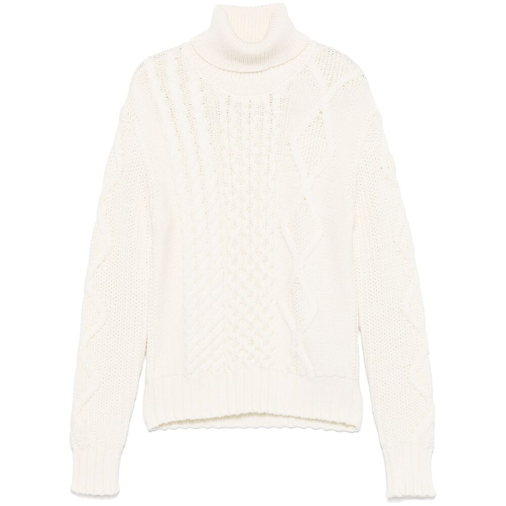 Moncler Wool Sweaters - White | Wanan Luxury