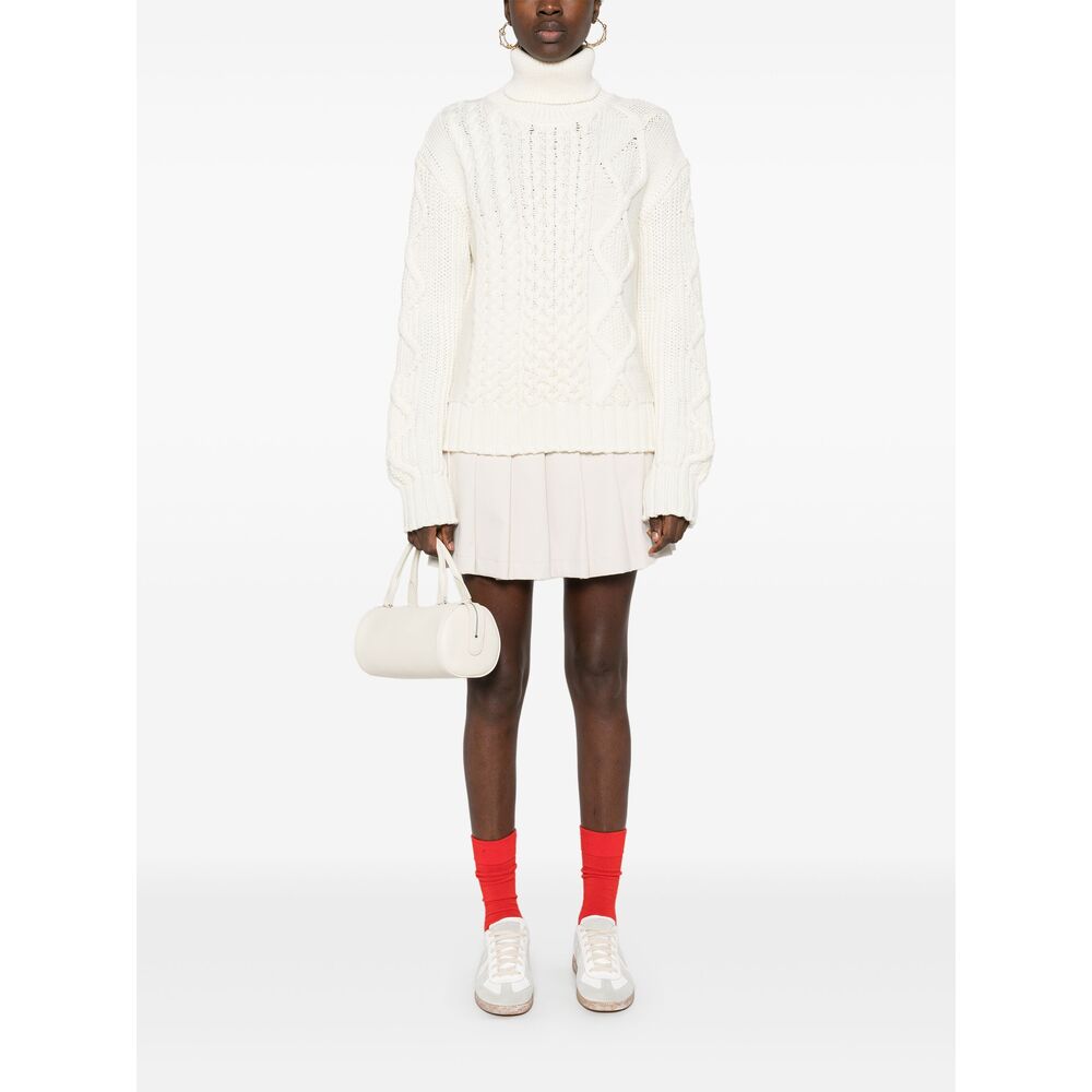 Moncler Wool Sweaters - White | Wanan Luxury