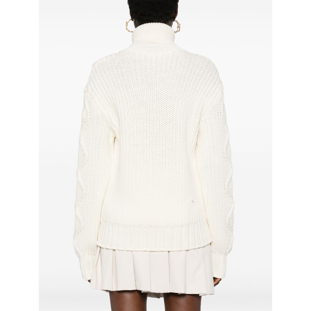 Moncler Wool Sweaters - White | Wanan Luxury