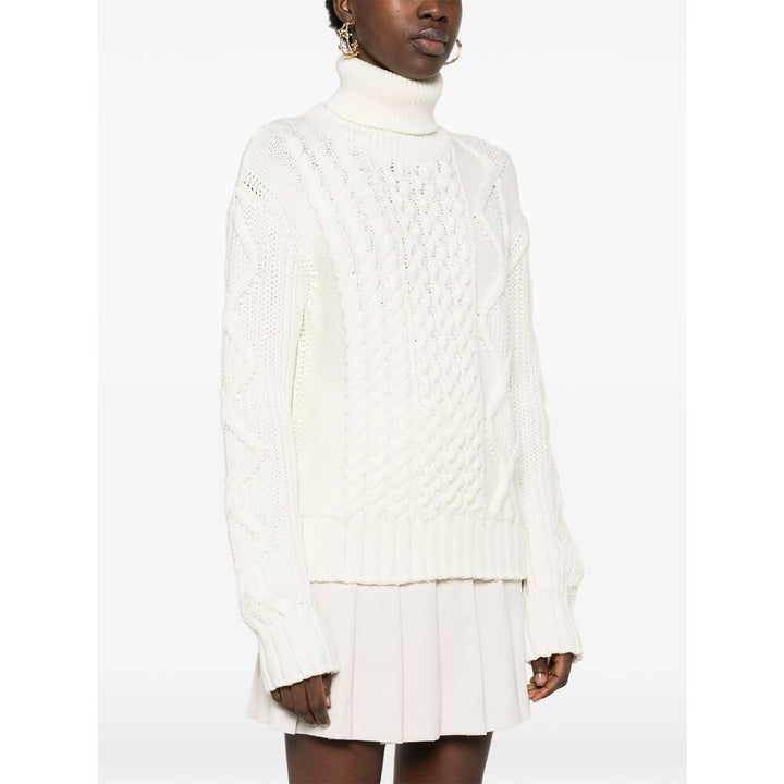 Moncler Wool Sweaters - White | Wanan Luxury