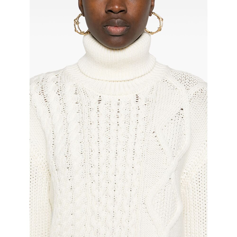 Moncler Wool Sweaters - White | Wanan Luxury